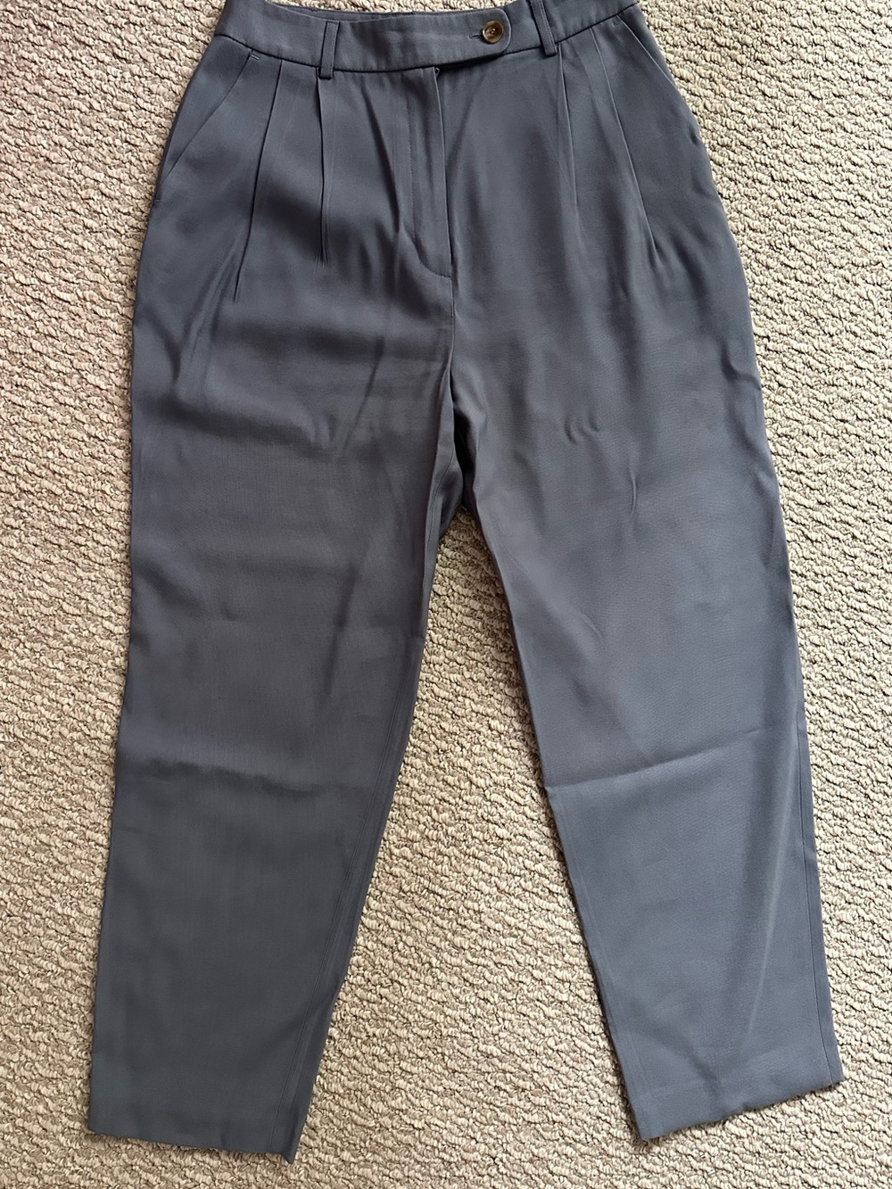 Topshop Women’s Pleated Trousers in Slate Gray